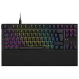 NZXT Function TKL Mechanische PC Gaming Tastatur - beleuchtet - lineare RGB Schalter - MX kompatible Schalter - Hot Swap - robustes Aluminium Cover - Mechanical Gaming Keyboard | EN (QWERTY) Schwarz