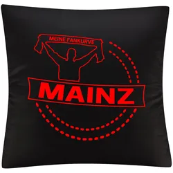 multifanshop Kissenbezug - Mainz - Meine Fankurve - Druck rot - Kissen