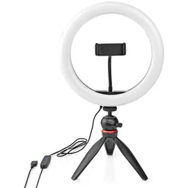 Nedis Ringlicht | 10 inch 120 LED's | 2700-6700 K Stativ Schwarz