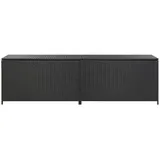 vidaXL Gartenbox Poly Rattan 200x50x60 cm Schwarz