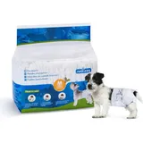 Nobleza Hund Windeln Einweg Weiblich Welpen Training Windeln Super Absorbent Pet Wraps 12 Pack, Größe M