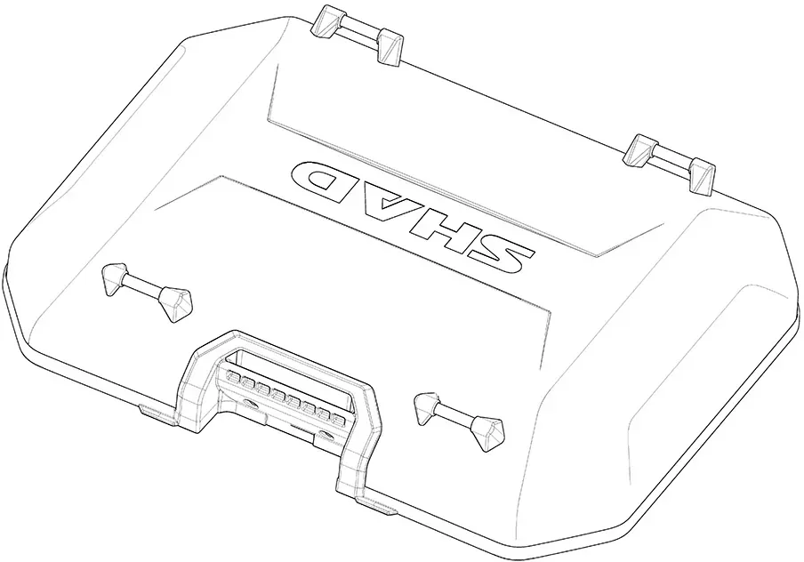 Aluminium Deksel Terra Topkoffer TR37/TR48 Topkoffer cover