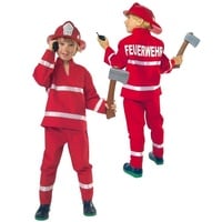 KarnevalsTeufel Feuerwehrmann Kostüm für Kinder, Freiwillige Feuerwehr (116)