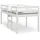 vidaXL Hochbett 90 x 200 cm Kiefer massiv weiß