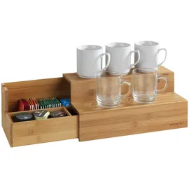 Wenko Bambus Treppe für Kaffee und Tee