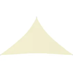 vidaXL Sonnensegel Oxford-Gewebe Dreieckig 3,5x3,5x4,9 m Creme