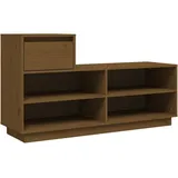 vidaXL Schuhregal 110 x 34 x 61 cm honigbraun / braun