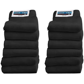 GO IN Tennissocken 12er Pack Schwarz 47-50