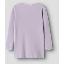 NAME IT Mädchen Nmfkab Ls Top Noos, Lavender Gray, 98 - 98