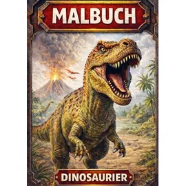 Brave New Books Malbuch, Dinosaurier