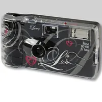 nedwidek Topshot Love Black Einwegkamera 1 St. mit eingebautem Blitz