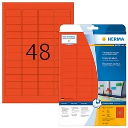 960 HERMA Etiketten 4367 rot 45,7 x 21,2 mm