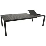 DEGAMO LAGOS XL Ausziehtisch 195/255 x 120 x 75 cm Anthrazit