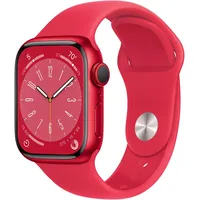 Apple Watch Series 8 GPS 41 mm Aluminiumgehäuse product(red), Sportarmband (product)red