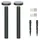 DIEBOLD Solarleuchte 2er Set 50 cm Höhe spritzwassergeschützt Gun Grey