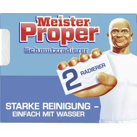 Meister Proper Schmutzradierer Original, Radierschwamm für strahlende Oberflächen, 2er Pack