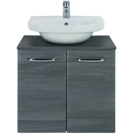 Pelipal Waschbeckenunterschrank 60 x 53 x 33 cm Grau