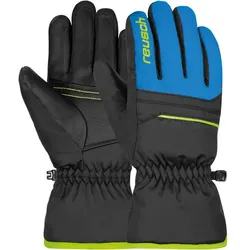 REUSCH Kinder Handschuhe Reusch Alan Junior, black / brilliant blue / safety yellow, 6
