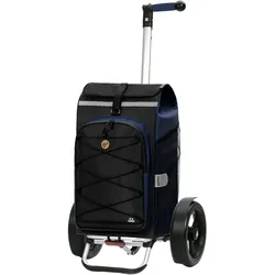 Einkaufstrolley ANDERSEN "Tura Shopper Fado, MADE IN GERMANY", blau, B:40cm H:70cm T:24cm, Polyester, Einkaufskörbe