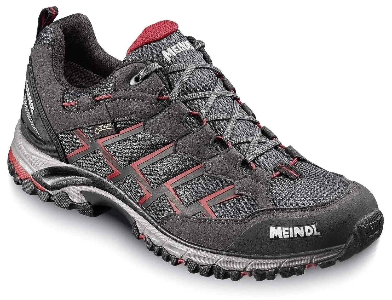 Meindl Herren Caribe GTX schmal Freizeitschuh - 49.5 - schwarz/silber