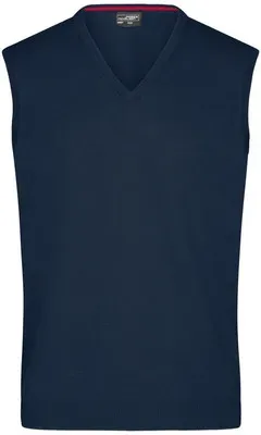 Herren V-Pullunder JN657, navy-blau, Größe XXL - navy - XXL