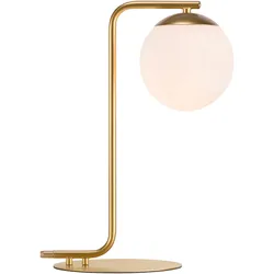 NORDLUX Tischleuchte "Grant", weiß (messingfarben, weiß), Ø 14,5cm H: 41cm, Lampen