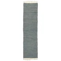 Ib laursen Stilvoller Bodenläufer aus Baumwolle, 250x60 cm, blau