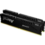 Kingston FURY Beast schwarz DIMM Kit 16GB, DDR5-6000, CL40-40-40, on-die ECC (KF560C40BBK2-16)