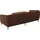 flexlux Eckcouch Polyester 2-Sitzer Braun