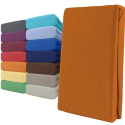 Spannbettlaken Boxspringbett 100% Baumwolle 180-200x220 cm Orange