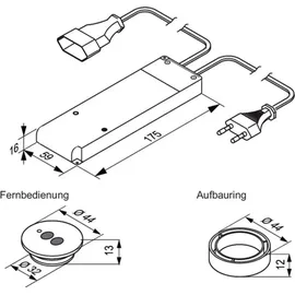 L&S HV-Funkschalterset 230 V 575 W weiß
