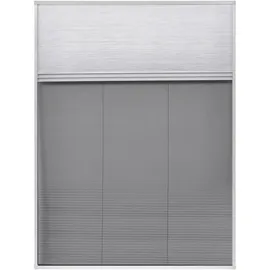 vidaXL Insektenschutz-Plissee für Fenster 60 x 80 cm Grau
