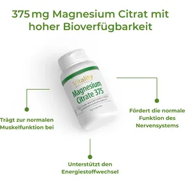 Vitality Nutritionals Magnesium Citrat Kapseln 120 St.
