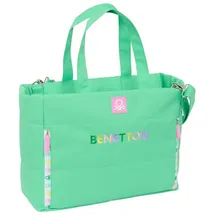 Safta BENETTON MINT Laptoptasche 35,6 cm (14,1 Zoll), mit Tasche, Rucksack, ideal für Kinder verschiedener Altersgruppen, bequem und vielseitig, Qualität und Widerstandsfähigkeit, 54 x 17 x 31 cm,