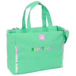 Safta BENETTON MINT Laptoptasche 35,6 cm (14,1 Zoll), mit Tasche, Rucksack, ideal für Kinder verschiedener Altersgruppen, bequem und vielseitig, Qualität und Widerstandsfähigkeit, 54 x 17 x 31 cm,