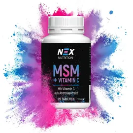 nex nutrition NEX MSM + Vitamin C Tabletten 120 St.