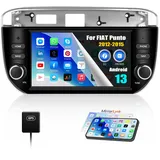 CAMECHO 1+32G Android 13 Autoradio mit Navi für FIAT Punto (2012-2015) mit Navi, 7 Zoll Auto Radio Touch Display mit MirrorlLink Bluetooth RDS WiFi SWC