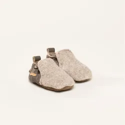 Gottstein Krabbelschuhe Plain Baby Hausschuh - beige - 1819