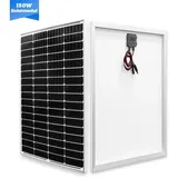 Gliese 150W Monokristallines Solarpanel Solarmodul Solaranlage inselanlage 12V für Balkon, Camp, Garten, Wohnmobil, Boot, Anhänger