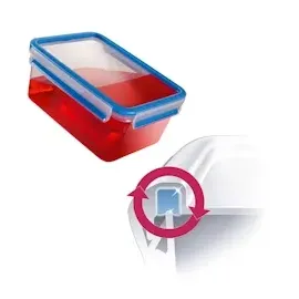 Emsa Frischhaltedose Clip & Close blau 11 cm hoch 3,7 l