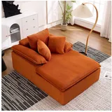 REDOM Sofa Corduroy Relaxsessel, mit breiten Armlehnen, ergonomisch & sofort nutzbar – für Wohnzimmer & Leseecke – ohne Rahmen 1 Teile