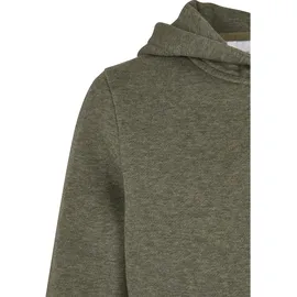 URBAN CLASSICS Basic Melange Kapuzenpullover Dark Green Melange 122-128 cm