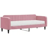 vidaXL Tagesbett mit Matratze Rosa 80x200 cm Samt