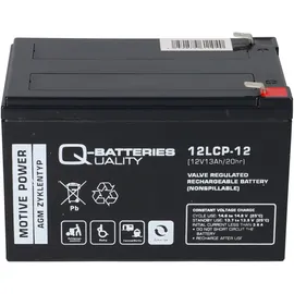 Q-Batteries Elektromobil 24V 2x 12LCP-12 12V - 13Ah AGM