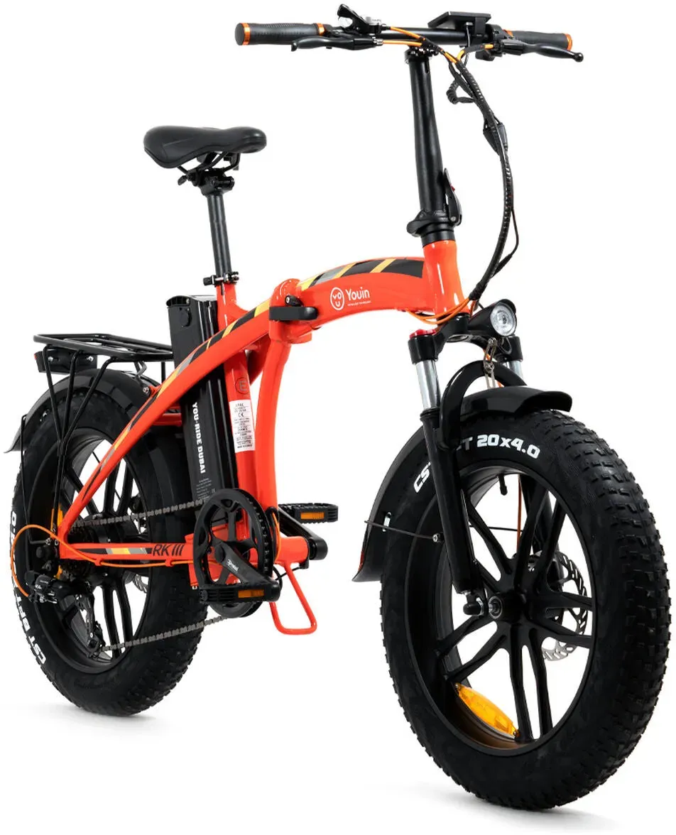 Elektrisches Fahrrad Youin You-Ride Dubai 20" 250W 10000 MAH Orange 25 km/h 20" 250 W