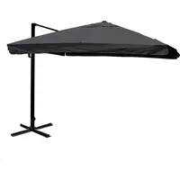 Mendler Gastronomie-Ampelschirm HWC-A96 Flap 300 x 300 cm anthrazit