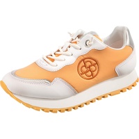BUGATTI Damen Siena Sneaker, Offwhite/orange, 38 EU