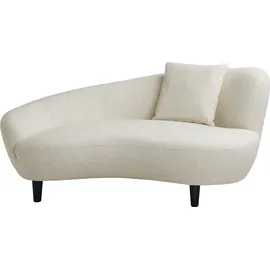 Atlantic Home Collection Chaiselongue "Olivia", beige (creme), B:154cm H:76cm T:90cm, 100% PP, ATLANTIC HOME COLLECTION, Sofas, Chaiselongue, Nierenform-Sofa mit Zierkissen im Originalbezug