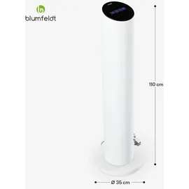 Blumfeldt SmartFlow Tower Infrarotheizstrahler 700W 360° Wärmeabgabe WLAN-Steuerung