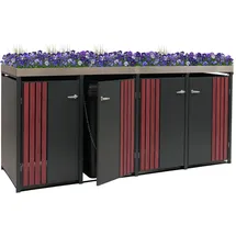 MCW Mülltonnenverkleidung O67 125 x 260 x 84 cm anthrazit